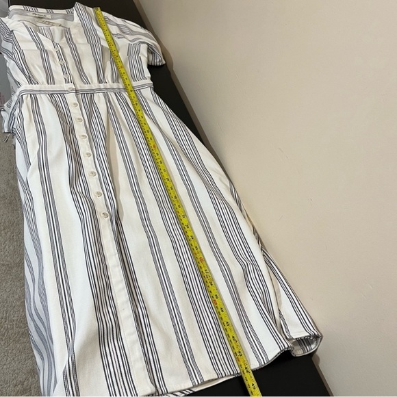 ✨Host Pick ✨ NWT Madewell Tie-Sleeve Dress in Indigo Stripe - Picture 3 of 8